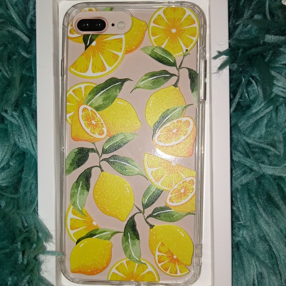 🎄Clear Iphone lemon case